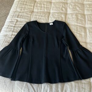 CABI ponte knit bell sleeve top